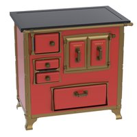 Fogao a Lenha Venax GII n 1 Renaissance Premium Vermelho SD