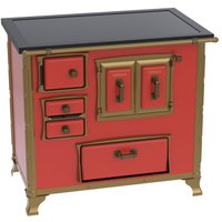 Fogao a Lenha Venax GII n 2 Renaissance Premium Vermelho SD
