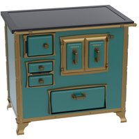 Fogao a Lenha Venax GII n 2 Renaissance Premium Turquesa SD