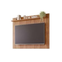 Painel Home p/ TV até 55 Polegadas Volpi c/ Prateleira 154cm Cinamomo - Permóbili