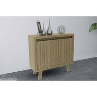 Buffet de Sala Jantar ME4187 c/ 2 Portas Amêndoa/Branco - Tecno Mobili