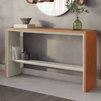 Aparador Premium 1 Prateira 100% Mdf Naturalle/Off White - Mavaular