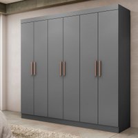 Guarda-Roupa Casal Paris 6 Portas 2 Gavetas Onix - Maxel