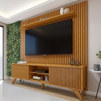 Rack com Painel p/ TV até 75 Polegadas Gaia Paris 2 Portas Naturalle - Mavaular