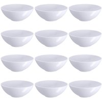 Kit 12 Ramekins 120ml Plástico para Servir Culinária Oriental Redondo Coza Comida Japonesa