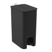 Lixeira Dupla com Pedal 20L Borboleta com Aro Interno Preto