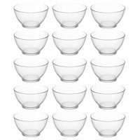 Kit 15 Cumbucas Plásticas 750ml Bowls Coza Incolor Sobremesas Caldos Sopas Petiscos
