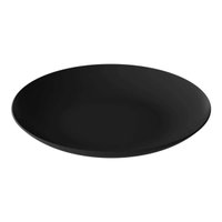 Kit 48 Pratos Rasos 25cm Preto Restaurante Bar Petiscos Mesa