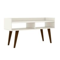 Aparador Rack  para TV até 50 Polegadas Off White 122x40x64c