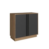 Armário Balcão para Escritorio com 2 Portas 80x37x73cm Mel G