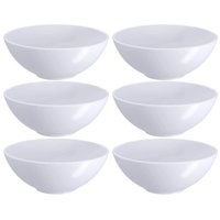 6 Molheiras Plástico 120ml Branco Bowl Porta Molhos Caldas M