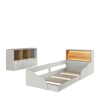 Quarto Infantil com Cama Solteiro Montessoriana com Led e Cô