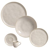 Aparelho de Jantar 30 Peças Cerâmica Porto Brasil Bio Latte