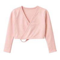 Bolero Infantil Rosa Ballet Transpassado  Casaco Bailarina Po