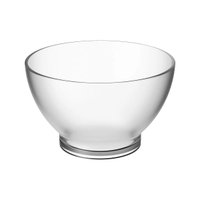 Kit 24 Cumbucas Plásticas 750ml Bowls Coza 13,5x8cm Incolor Sobremesas Caldos Sopas Petiscos