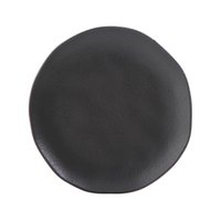 Prato de Sobremesa 19cm Orgânico Cerâmica Preto Avulso Porto