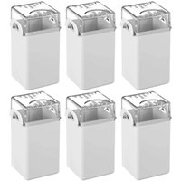 Kit 6 Saleiros Pimenteiros de Mesa 70ml Branco Plástico Coza