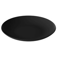 Prato Plástico Redondo Cozy 25cm Refeição Preto Resistente R