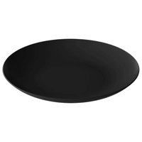 Kit 25 Pratos Plásticos Eventos Festas Buffets 25cm Bandejas Pretas Servir Coza