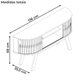 Rack Bancada Tv 55 Pol 136 cm Atlanta Cumaru Opala MADETEC