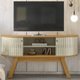 Rack Bancada Tv 55 Pol 136 cm Atlanta Cumaru Opala MADETEC