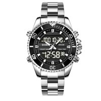 Relógio Masculino AnaDigi 1850 Prata - Skmei