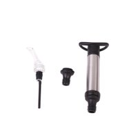 Kit Vinho com Bomba a Vácuo e Aerador  em Aço Inox Kenya Preto