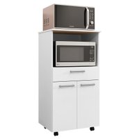 Balcao Para Forno E Microondas 118X61 cm Duetto Branco Supremo KTP