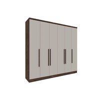 Guarda Roupa Casal Veneza c/ 6 Portas e 4 Gavetas Neve - Tcil Móveis