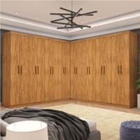 Closet Casal Duplo Rubi Premium Com 16 Portas 8 Gavetas