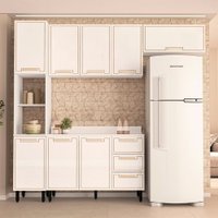 Cozinha Completa Amara 8 Portas 3 Gavetas 40250090 Branco - Politorno