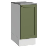 Balcão de Cozinha 35 cm 1 Porta Branco/Verde Vik Madesa