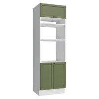 Torre Quente 70 cm 3 Portas Branco/Verde Vik Madesa