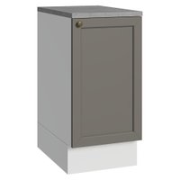 Balcão de Cozinha 40 cm 1 Porta Branco/Cinza Vik Madesa