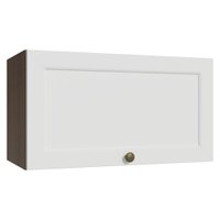 Armário Aéreo 60 cm 1 Porta Basculante Rustic/Branco Vik Madesa
