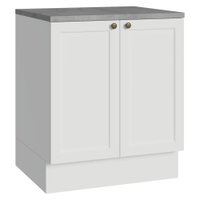 Balcão de Cozinha 70 cm 2 Portas Branco Vik Madesa