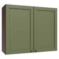 Armário Aéreo 80 cm 2 Portas Rustic/Verde Vik Madesa