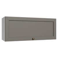 Armário Aéreo 80 cm 1 Porta Basculante Branco/Cinza Vik Madesa