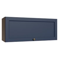 Armário Aéreo 80 cm 1 Porta Basculante Rustic/Azul Vik Madesa