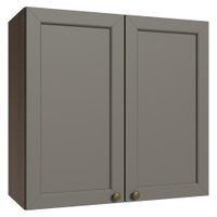 Armário Aéreo 70 cm 2 Portas Rustic/Cinza Vik Madesa