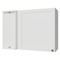 Armário Aéreo de Canto 1 Porta Branco Vik Madesa