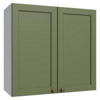 Armário Aéreo 70 cm 2 Portas Branco/Verde Vik Madesa