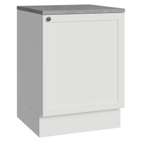 Balcão de Cozinha 60 cm 1 Porta Branco Vik Madesa