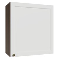 Armário Aéreo 60 cm 1 Porta Rustic/Branco Vik Madesa