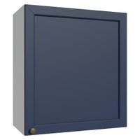 Armário Aéreo 60 cm 1 Porta Branco/Azul Vik Madesa