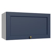 Armário Aéreo 60 cm 1 Porta Basculante Branco/Azul Vik Madesa