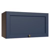 Armário Aéreo 60 cm 1 Porta Basculante Rustic/Azul Vik Madesa