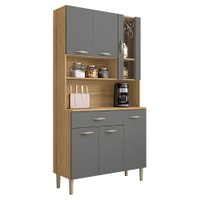 Kit Cozinha 6P 1G 91 cm Golden Freijo Gris KTP