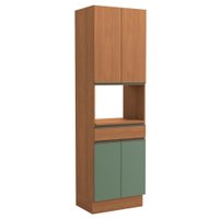Torre Quente 240x70 cm 4P 1G MDP Maxxi G751 Canela Verde Kappesberg