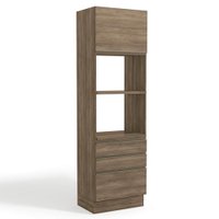 Torre Quente 2 Fornos 240x70 cm 2P 3G MDP Maxxi G750 Nogal Kappesberg